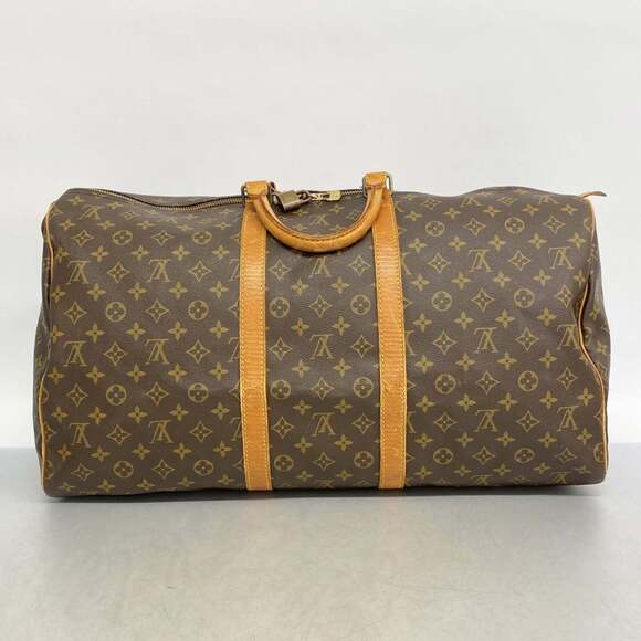 LOUIS VUITTON Authentic Brown Monogram Keepall 55 Boston Bag - Picture 13 of 13